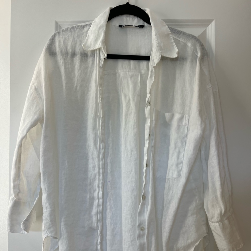 Zara Linen Button Up